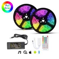 ✿❃✇ WS2811 Led Strip Set WS2811 30 LED/M RGB IndividuaIIy Addressable Light SP611E Bluetooth Music App IR Controller DC12v Power