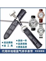 hot style blue balloon strap genuine leather crocodile first layer substitute convex bit and other watches 12