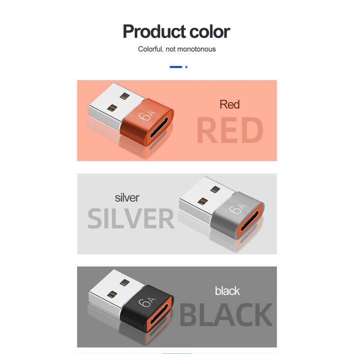 อะแดปเตอร์แปลง6a-type-c-เป็น-usb-3-0-ตัวแปลง-usb-c-ตัวเมียเป็นตัวผู้อะแดปเตอร์สำหรับส่งข้อมูล-pd