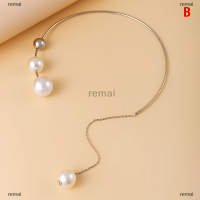 remai สร้อยคอไข่มุกเทียมรูปลมหนาวปรับได้สำหรับเป็นของขวัญ