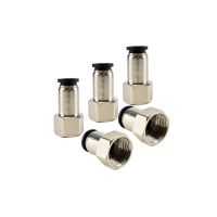 10PCS Pneumatic Fast Internal Thread Through Trachea Joint PCF 4 6 8 10 12 14 16 M5 Fitting