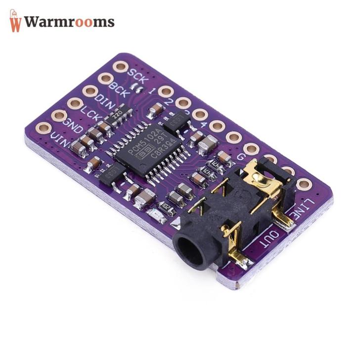 i2s-เครื่องเสียงลอสเลสดิจิทัลตัวถอดรหัส-dac-1ชิ้นตัวถอดรหัส-dac-pcm5102สำหรับบอร์ดฟอร์แมตราสเบอร์รี่-pi-phat