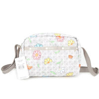 Lesportsac 2023 สินค้าใหม่ Rexibao กระเป๋าสะพายข้างกระเป๋าแฟชั่นลำลองกระเป๋าผู้หญิงกระเป๋าพร็อพน้ำหนักเบากระเป๋าเครื่องสำอาง F609คอลเลกชันดอกไม้