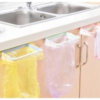 Creative panda kitchen organizer door back type portable garbage bag shelf household cabinet door rack