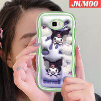 JIUMOO เคสปลอกสำหรับ Samsung J4บวก2018 J4 3D ลายการ์ตูนน่ารักลาย Kuromi เคสกันกระแทกแบบใสนิ่มเคสมือถือโปร่งใสลายกล้องถ่ายรูปสุดสร้างสรรค์เคสป้องกันซิลิกาเจล