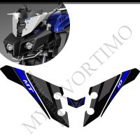 HOTnew ปลอกปกป้องเข่าถังน้ำมันมอเตอร์ไซค์สำหรับ Yamaha MT10 FZ MT-10สติกเกอร์ Fairing Fender รูปลอกเข่า2016น้ำมัน2017 2018 2019 2020 2021