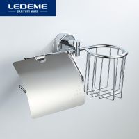 LEDEME Paper Holder Rack Waterproof Wall Mounted Multifunctional Toilet Tissue Roll Paper Storage Bathroom Accessorie L3303 1