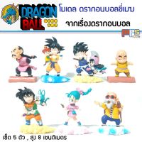 โมเดล ดราก้อนบอล ขี่เมฆ เซ็ต 7ตัว Model Dragon Ball Set 7Type สูง 8ซม. ของตกแต่งบ้าน ของเล่น