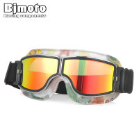 PC Protection รถจักรยานยนต์แว่นตาพับได้แว่นตา Dirt Bike ขี่กีฬากลางแจ้งรถจักรยานยนต์ Off-Road Helmets Goggles