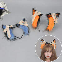 Masquerade Headwear Bandage Hairband Cat Ear Hair Accessory Zombie Cat Ears Headband Simulation Cat Ear Hair Hoop