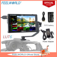 FEELWORLD LUT6 6นิ้ว2600Nits HDR 3D LUT หน้าจอสัมผัส DSLR กล้อง Field Monitor Waveform VectorScope Histogram 4K HDMI อินพุตเอาต์พุต1920X1080 IPS แผง