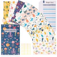 12 Patterns Budget Envelopes For A6 Binder Pockets Cash Envelope SystemBudget PlannerMoney Cash Envelope Wallet