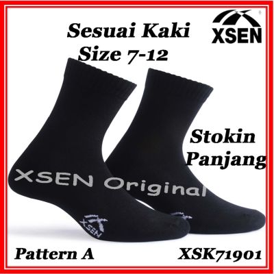 Socks Men Xsen Stokin Panjang Hitam Office Sock Bamboo Wanita Hamil Socks Sarung Kaki Anti-Bau Man Sock XSK7190