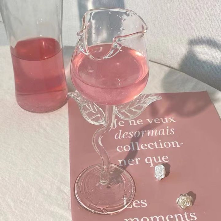 150/400ml Rose Shaped Red Wine Glasses Fancy Red Wine Goblet