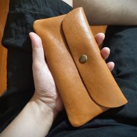 （Layor wallet） วินเทจหนังแท้ผู้ชายกระเป๋าสตางค์สำหรับโทรศัพท์ผู้หญิงกระเป๋าคลัทช์กระเป๋าเงินเหรียญ Cowhide บางง่ายยาวกระเป๋าสตางค์กระเป๋าเหรียญ