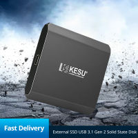 KESU SSD ฮาร์ดไดรฟ์ภายนอก1TB แบบพกพา USB 3.1 Gen 2 500GB Solid State Disk 540เมกะไบต์วินาทีสำหรับ Mac Latopแท็บเล็ต คอมพิวเตอร์