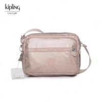 ใหม่กระเป๋าแมสเซ็นเจอร์สะพายไหล่ Kipling ผู้หญิงลำลองสามชั้นซิป K15249กระเป๋าแฟชั่น