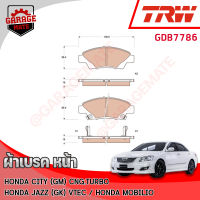 TRW ผ้าเบรคหน้า HONDA CITY(GM) ,CITY 1.5L 14-19/CITY (GN) 1.0L TURBO 09/JAZZ (GK) 1.5L 13/MOBILIO 1.5L 14