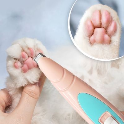 Professional Pet Foot Hair Trimmer Low-Noise USB Rechargeable Dog Cat Grooming Tool Mini Electrical Hair Clipper Shaver Machine