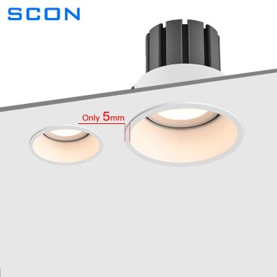 ไฟดาวน์ไลท์ LED SCON ไฟดาวน์ไลท์5W 7W 12W ไฟเฉพาะจุดไฟเพดานแอลอีดีกันแสงสะท้อนห้องนั่งเล่นในบ้านห้องนอนซุ้มห้องครัว