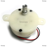 Snoopy มอเตอร์เกียร์ JS30ขนาดเล็ก DC 6V มอเตอร์เกียร์พลาสติก5RPM 100rpm Φ5mm D เพลาย้อนกลับได้สำหรับอุปกรณ์อัตโนมัติ