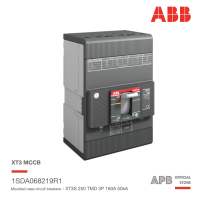 ABB เบรกเกอร์ MCCB Tmax XT3S 250 TMD 160-1600 3p F F 50kA