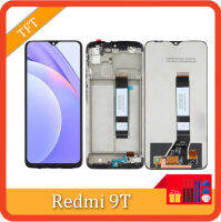 สำหรับ Xiaomi Redmi 9T ชิ้นส่วนจอสัมผัสแอลซีดีของเครื่องแปลงดิจิทัลพร้อมกรอบ J19S M2010J19SY M2010J19SG