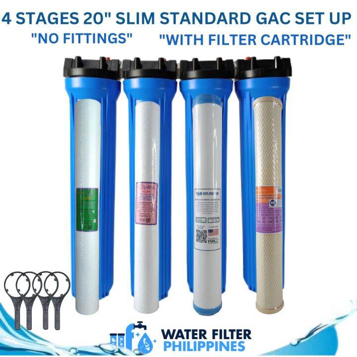 Water Filter 4 Stages Standard For City Water Whole House Complete Set ...