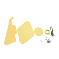 Lp Electric Guitar Guard Plate Control Covers Gibsonlp Rear Cover Plate Gear Switch ABS+ Iron Parts (Yellow)