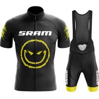 SRAM Team Cycling Jersey Set 2022 Man Summer MTB Race Cycling Clothing Short Sleeve Ropa Ciclismo Outdoor Riding Bike Uniform