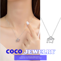 COCOJEWELRY สดใสขนาดเล็กโซ่ไหปลาร้าหัวใจเต้นแรงห้าแฉกเรียบง่ายกระดูกไหปลาร้าโซ่อุปกรณ์เสริมสำหรับนักเรียน