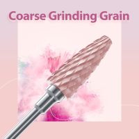 3/32 Pink Ceramic Nail Drill Bits Manicure Nail Cutter for Remove Acrylic Hard Gel Nails Accessories for Home Salon