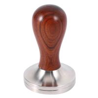 Coffee Tamper Wood Handle Coffee Powder Hammer 58.35Mm Cafe Accessories