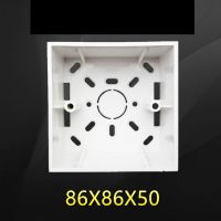 5 pcs Surface Mounted Bottom Box Switch Socket Universal Type 86 Bottom Wire Junction Box 86mmx86mmx50mm