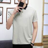 4สี Mens Polo Shirt Short Sleeve Polos เสื้อโปโลผู้ชายสีบริสุทธิ์แบบธรรมดา