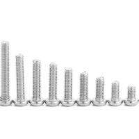 5pcs M3 M4 M5 M6 65/70/75/80/90/95/100 mm A2-70 304 Stainless steel Cross Phillips Pan Head Screw Round Bolt