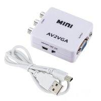 AV (RCA) to VGA Audio Video ConverterSupport Resolution 1080P /720PWith 3.5 mm AUDIO Audio Input Portfor STB TV PC