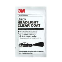 3M แผ่นเช็ดเลนส์ใส 1ซอง สำหรับคู่โคมไฟหน้า Quick Headlight Clear Coat to prevent lens discoloration: 2 Wipe