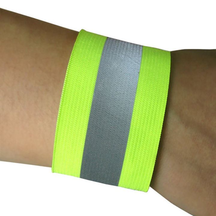 reflective-bands-elasticated-armband-wristband-ankle-leg-straps-safety-reflector-tape-straps-for-night-jogging-walking-biking