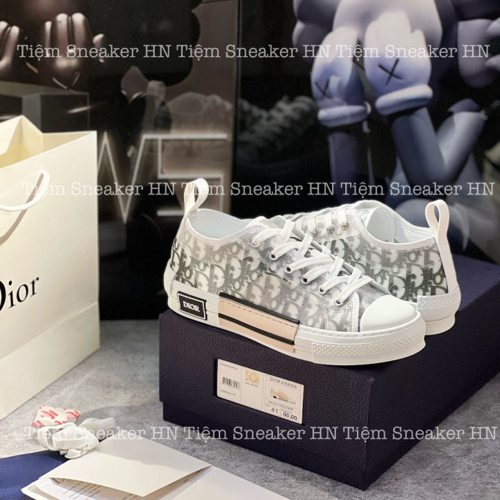 Giày Dior B23 Low Top White Dior Oblique Like Auth  Shop giày Replica