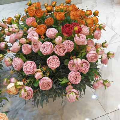 WF ดอกไม้ผ้าไหมปลอมคุณภาพสูง3หัวดอกกุหลาบปลอมวินเทจดอกไม้ประดิษฐ์1ชิ้นสำหรับของตกแต่งงานแต่งงานบ้านสวน DIY