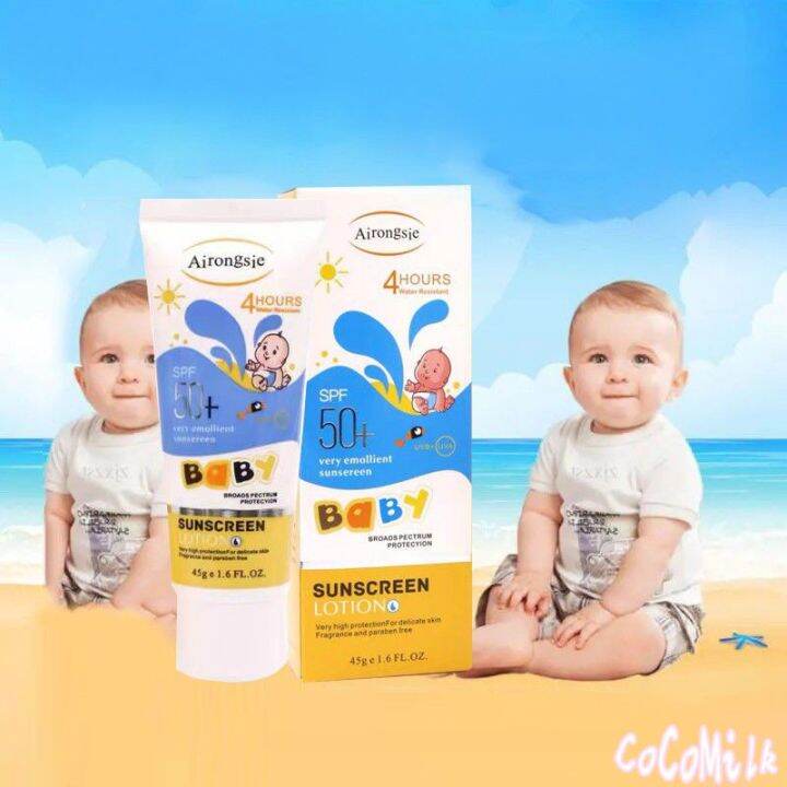 Coco Milk SPF50+ Baby Sun Protection Cream 45Ml Baby Face Body