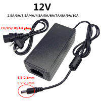 12โวลต์สากล AC DC Power Adapter ซัพพลาย12โวลต์5A 6A 7A 8A 4A 12โวลต์อะแดปเตอร์ LED ไดร์เวอร์สวิทช์ conveter อะแดปเตอร์