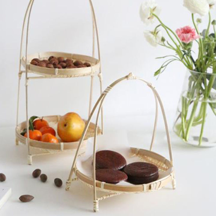 bamboo-weaving-straw-baskets-tier-rack-wicker-fruit-bread-food-storage-kitchen-decorate-round-plate-stand-container