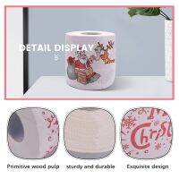 5 Styles Paper Roll Tissue Paper Towels Xmas Santa Office Room Toilet Paper 5 Roll