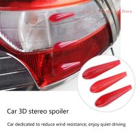 6Pcs Universal Car Front Bumper Lip Splitter Exterior Acrylic Fins Spoiler Stickers Kit for Car Body Auto Anti-Collision Car Door Protection