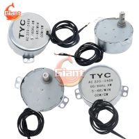 มอเตอร์ซิงโครนัส TYC-50 AC220-240V 50/60Hz มอเตอร์ซิงโครนัสแบบไม่กำหนดทิศทาง5-6RPM CCW/CW จานหมุนไมโครเวฟ