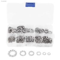 ✵❧✳ 300Pcs Stainless Steel Anti-Loose Gaskets External Tooth Lock Star Washers M2.5 M3 M4 M5 M6 M8 Gasket Assortment Kit Fasteners