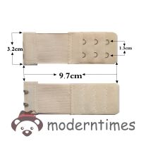 Women Extender 3 Rows 2 Hooks Elastic Adjustable Lengthen Clasp for Underwear