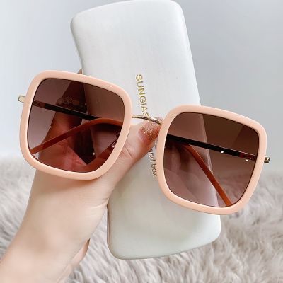 [COD] 2022 new sunglasses men and women Korean version of a large frame female net red star style trendy street photography